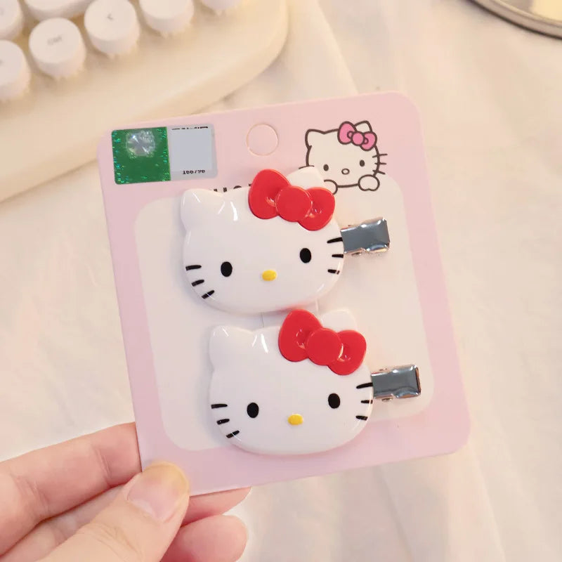 New Sanrio Hair Clip Hello Kitty Kawaii Girl Japanese Cartoon Hairpin Children's Hair Accessories Exquisite Gift My Store