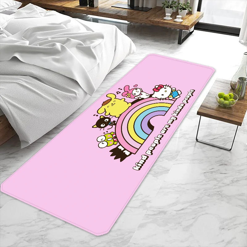 Cute cartoon Hello Kitty Sanrio Door Mat Entrance Non-slip Washable Kitchen Carpet Living Room Hallway Rugs Bathroom Bath My Store