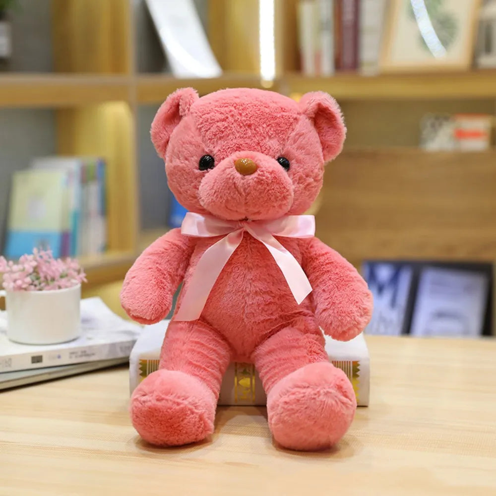 30cm 16 Styles Bear Plush Toy Soft Stuffed Animal Doll Small Pink Gray White Teddy Bear Doll Lovely Birthday Gifts For Girl Boy My Store