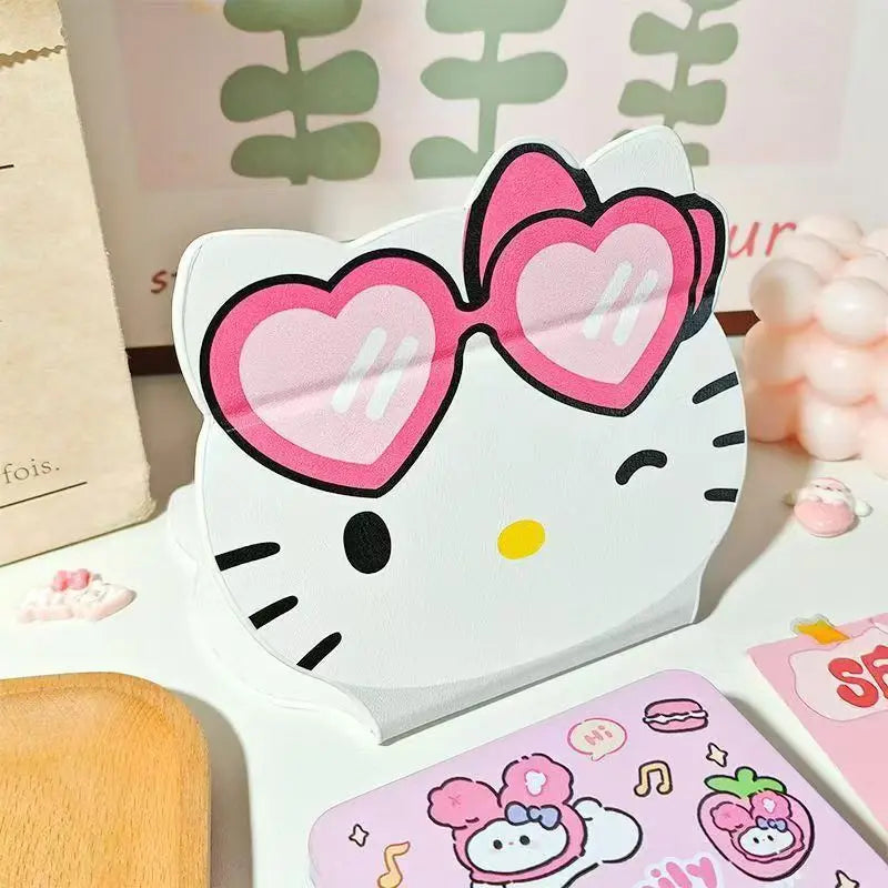 Kawaii HelloKitty Cartoon Folding Makeup Mirror Desktop Vanity Mirror Dormitory Portable Cosmetic Mirror for Girls Women My Store