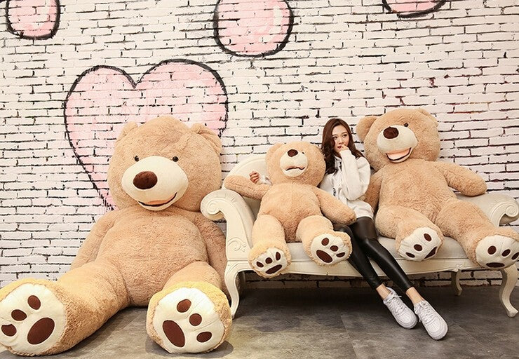 100cm-200cm America Giant Teddy Bear Plush Toys Soft Teddy Bear Skin Popular Birthday & Valentine's Gifts For Girls Kid's Toy My Store