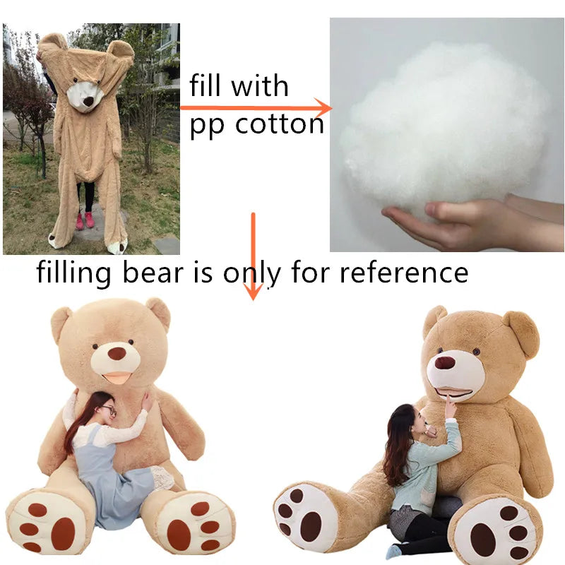 100cm-200cm America Giant Teddy Bear Plush Toys Soft Teddy Bear Skin Popular Birthday & Valentine's Gifts For Girls Kid's Toy My Store