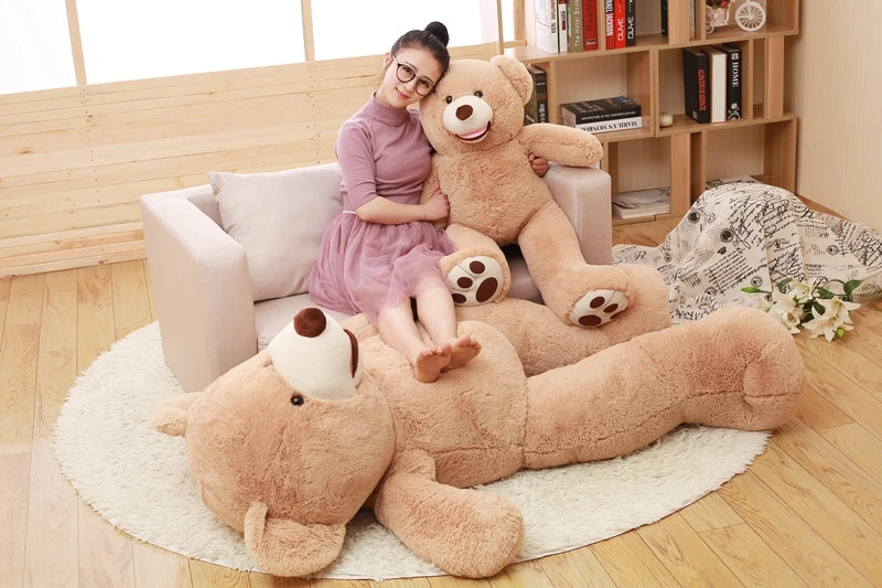 100-260cm Cheap unstuffed America Giant Bear Plush Toy Soft Bear Skin Birthday Valentine's Gifts For Girl Kid's Toy My Store