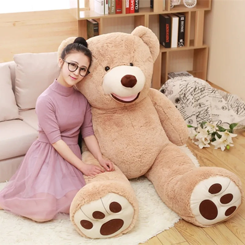 100-260cm Cheap unstuffed America Giant Bear Plush Toy Soft Bear Skin Birthday Valentine's Gifts For Girl Kid's Toy My Store