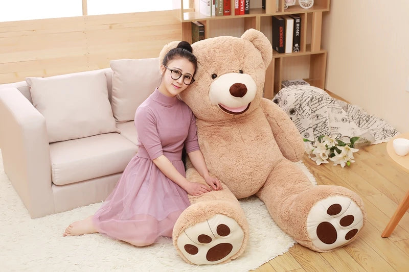 100-260cm Cheap unstuffed America Giant Bear Plush Toy Soft Bear Skin Birthday Valentine's Gifts For Girl Kid's Toy My Store