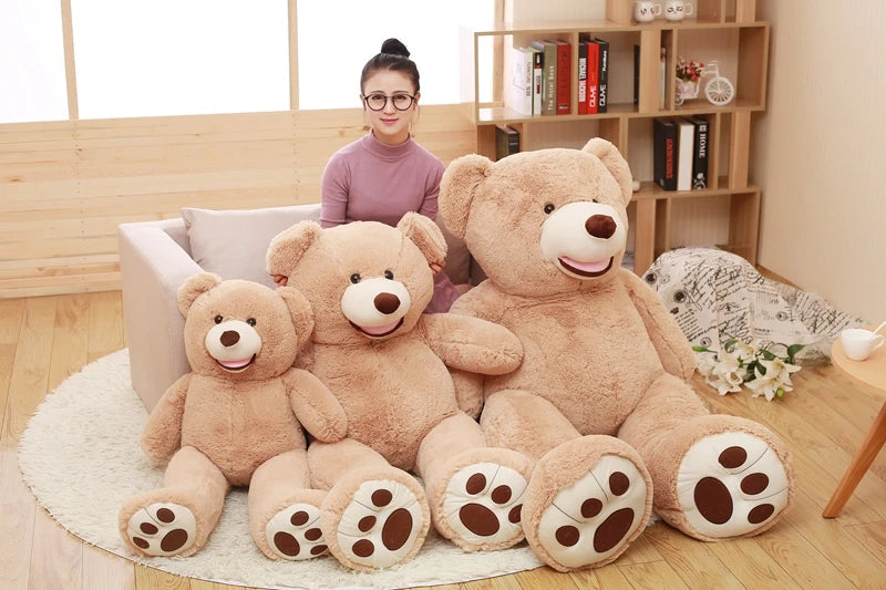 100-260cm Cheap unstuffed America Giant Bear Plush Toy Soft Bear Skin Birthday Valentine's Gifts For Girl Kid's Toy My Store