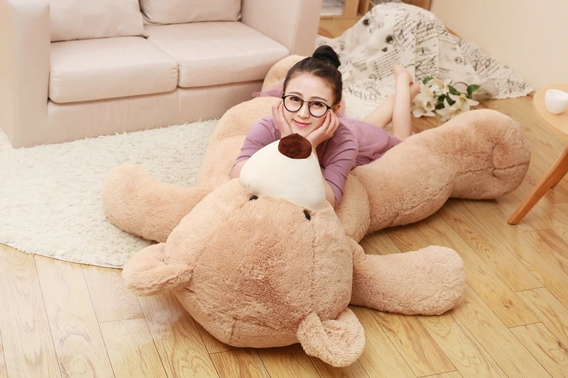 100-260cm Cheap unstuffed America Giant Bear Plush Toy Soft Bear Skin Birthday Valentine's Gifts For Girl Kid's Toy My Store