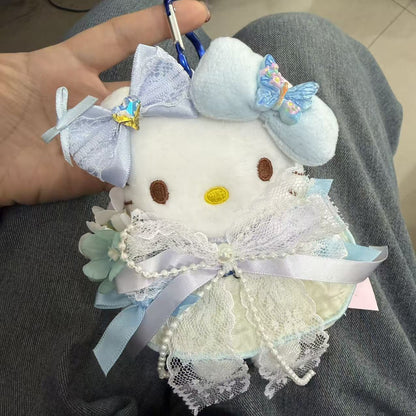 Hello Kitty cosplay butterfly fairy series cartoon plush doll keychain PP cotton stuffed doll kawaii pendant decoration gift My Store