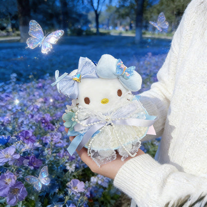 Hello Kitty cosplay butterfly fairy series cartoon plush doll keychain PP cotton stuffed doll kawaii pendant decoration gift My Store