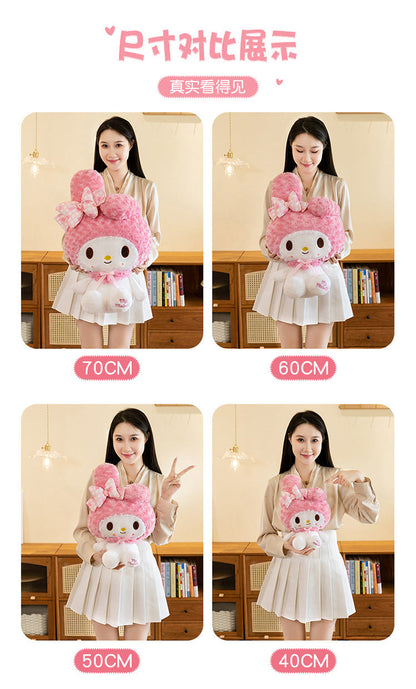 60CM Anime Sanrio Hello Kitty My Melody Rose Series Cartoon Plush Doll PP Cotton Filled Pillow Kawaii Sofa Ornament Holiday Gift My Store