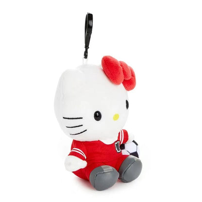 12CM Cartoon Hello Kitty cosplay football series plush doll keychain PP cotton stuffed doll Kawaii school bag pendant  gift My Store