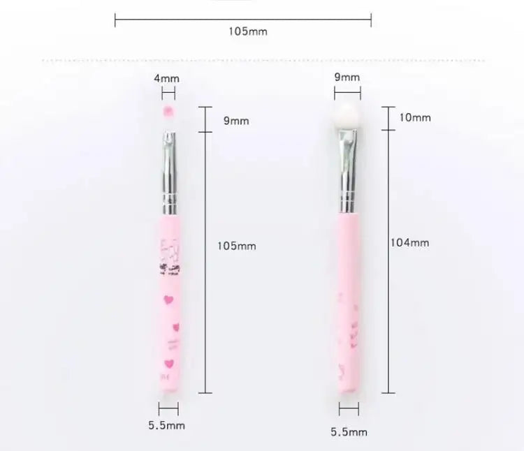 7Pcs Hello Kitty Makeup Brush Set Cute Cartoon Beauty Tools Eyeshadow Blush Eyebrow Brush Kit Girl Gifts My Store