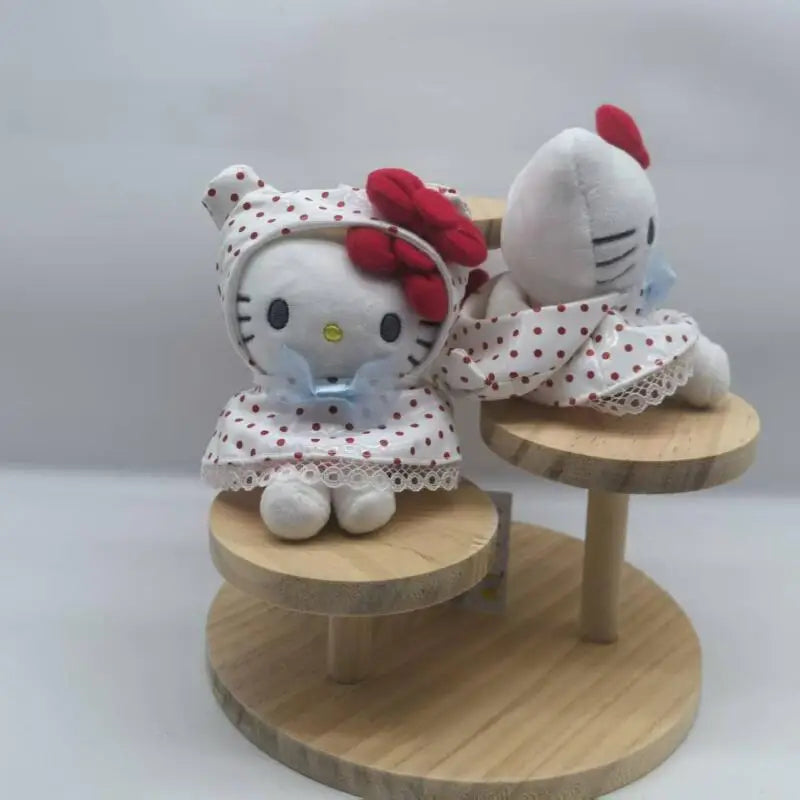 Sanrio Raincoat Hello Kitty Soft Plush Filling Doll Earphone Case Hanging Ornaments Clothing Decoration Friend's Birthday Gift My Store