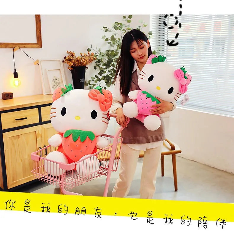 20-45cm Kawaii Hello Kitty Plush Toys Anime Kawaii Pillow Doll Stuffed Animal Children Plushies Decoration girls Birthday Gift My Store