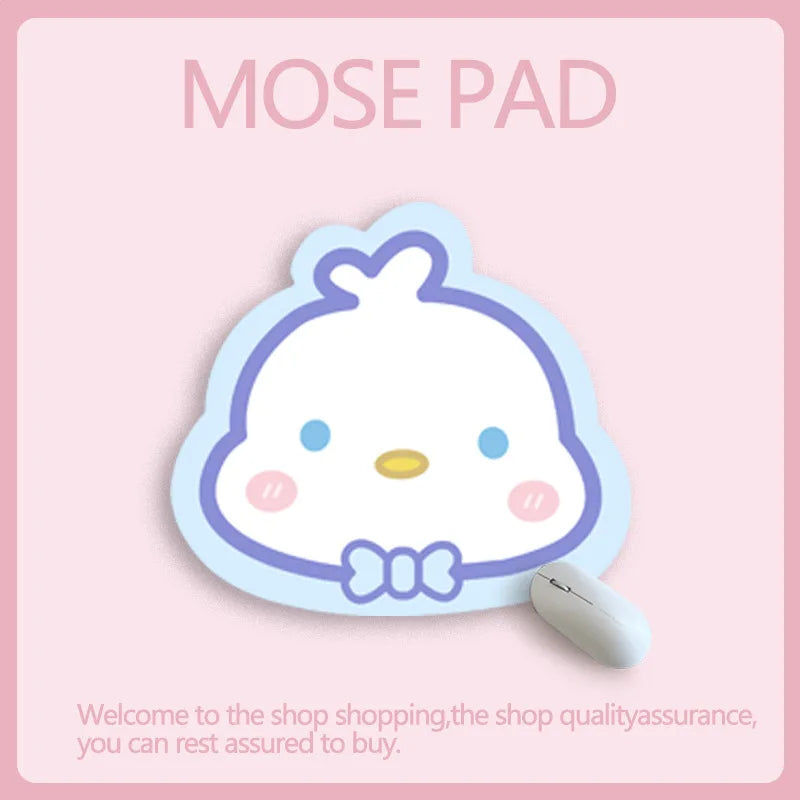 Sanrio Mouse Pad Kawaii Cinnamoroll Non Slip Table Pad Kuromi Melody Y2k Black Pink Coffee Pad Soft Mouse Pad Girl Toy Gift My Store