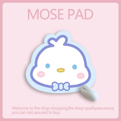 Sanrio Mouse Pad Kawaii Cinnamoroll Non Slip Table Pad Kuromi Melody Y2k Black Pink Coffee Pad Soft Mouse Pad Girl Toy Gift My Store