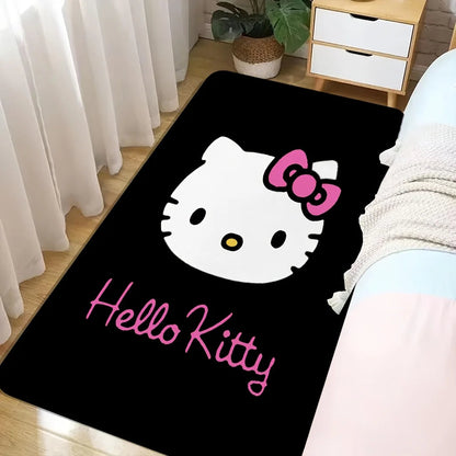 1pc Sanrio Hello Kitty Soft Large Mat - Washable, Non-Slip Runner Rug with Cute Cartoon Design for Bedroom, Living Room, Entra My Store