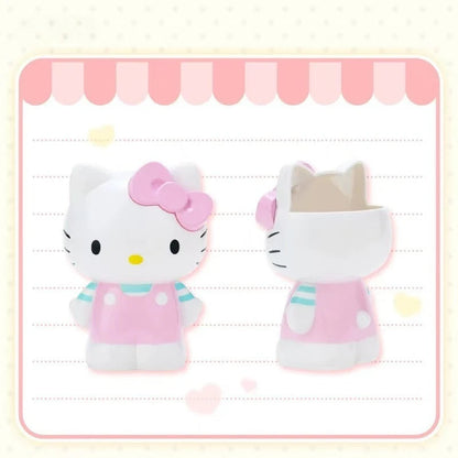 New Hello Kitty My Melody Anime Cartoon Pen Holder Makeup Brush Organizer Desktop Storage Decor Cute Girl Kawaii Collection Gift My Store