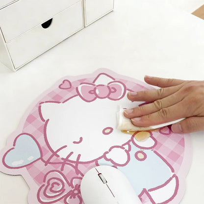 Sanrio Mouse Pad Kawaii Cinnamoroll Non Slip Table Pad Kuromi Melody Y2k Black Pink Coffee Pad Soft Mouse Pad Girl Toy Gift My Store