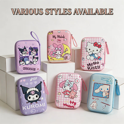 Cartoon Sanrio Data Cable Headphone portable hard drive Storage Bag Charger Protective Case coin purse Travel essentials gifts My Store