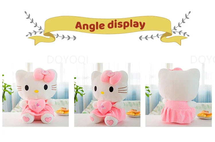 23-30cm Hello Kitty Plush Stuffed Toys Cute Anime Cartoon Soft Pillow Doll For Children Birthday Xmas Gifts My Store