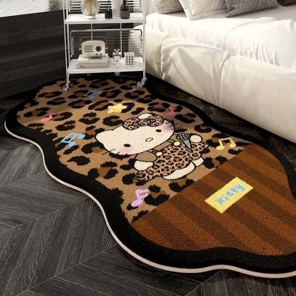 Sanrio Hello Kitty Living Room Blanket, Soft Velvet Cute Cartoon Sofa Bed Throw, Easy Clean Home Decor Blanket for Girls Gift My Store