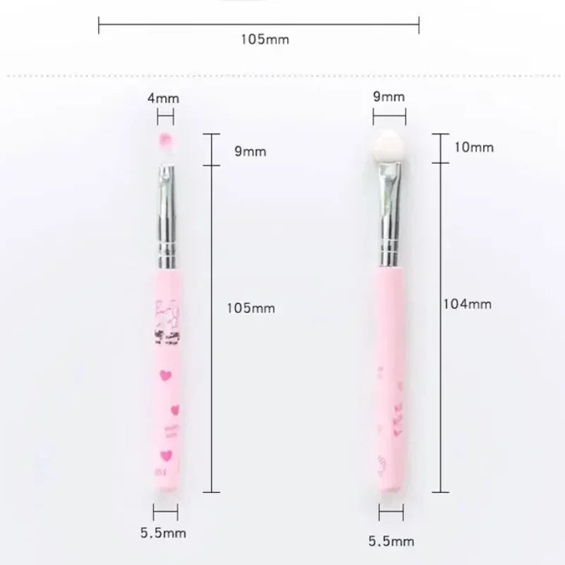 7Pcs Hello Kitty Makeup Brush Set Cute Cartoon Beauty Tools Eyeshadow Blush Eyebrow Brush Kit Girl Gifts My Store