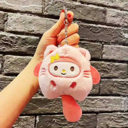 HOT Sanrio Cute Plush Stuffed Toy Keychain Anime Peripheral Kuromi Backpack Hanging Chain Holiday Gifts For Boys And Girls My Store