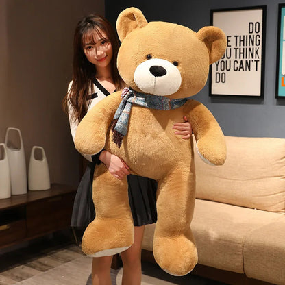 40/60/80cm Kawaii Scarf Teddy Bear Plush Toy Soft Stuffed Animal Xmas Birthday Gift for Girls Boys Kids Children My Store