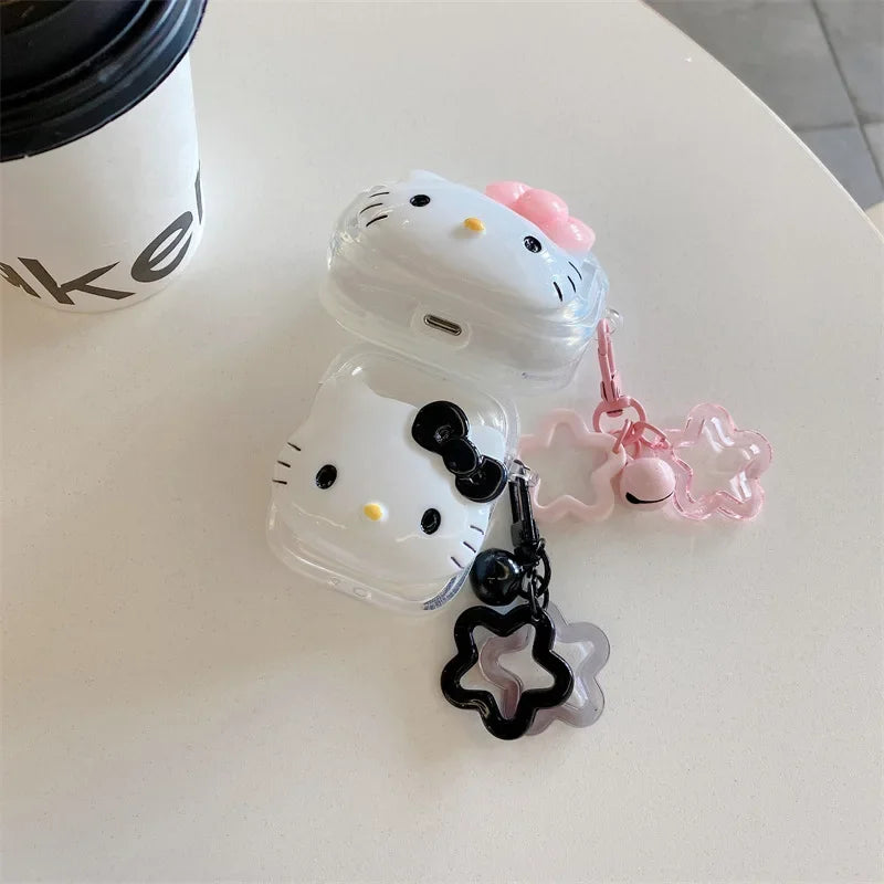 Kawaii Hello Kitty Case for AirPods 1 2 3 Pro, Anime Bluetooth Headset Soft Case for AirPods Pro2 My Store