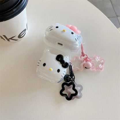 Kawaii Hello Kitty Case for AirPods 1 2 3 Pro, Anime Bluetooth Headset Soft Case for AirPods Pro2 My Store
