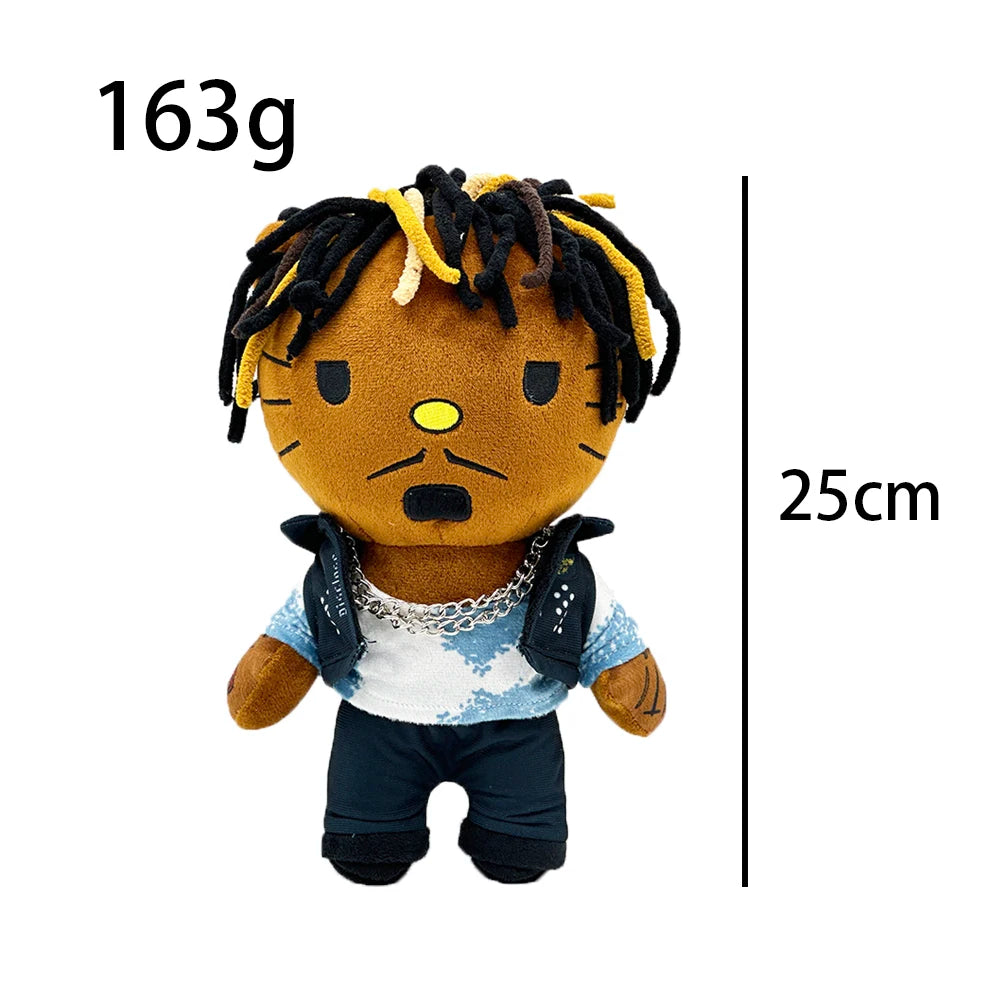 Hello Kitty Plush Doll Braided Head Vest Boy Figure Stuffed Toys Cute Boys Girls Birthday Gifts 25cm My Store