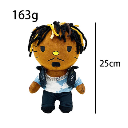 Hello Kitty Plush Doll Braided Head Vest Boy Figure Stuffed Toys Cute Boys Girls Birthday Gifts 25cm My Store
