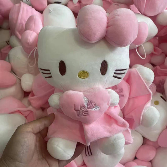 23-30cm Hello Kitty Plush Stuffed Toys Cute Anime Cartoon Soft Pillow Doll For Children Birthday Xmas Gifts My Store