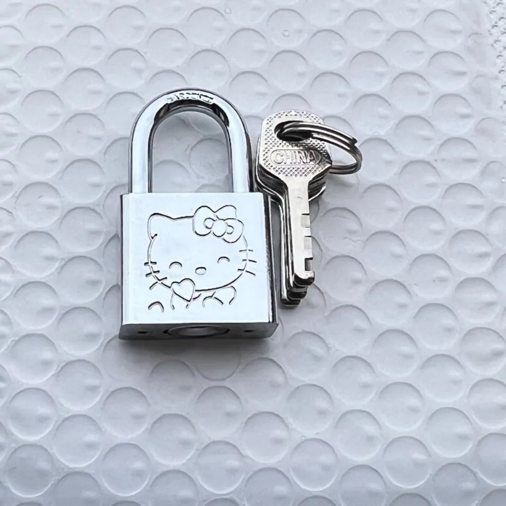 Hello Kitty Lock Cute Cartoon Student Dormitory Cabinet Door Metal Lock New Fashion Delicate Personality Safety Lock Gifts My Store