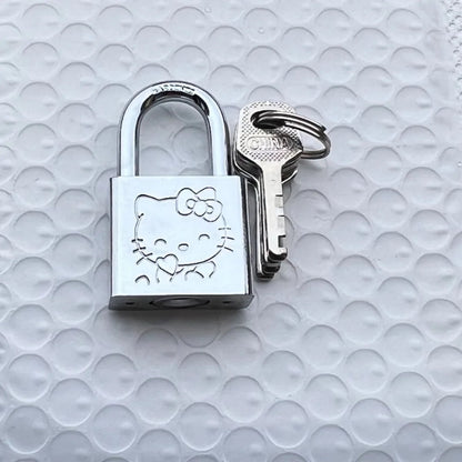 Hello Kitty Lock Cute Cartoon Student Dormitory Cabinet Door Metal Lock New Fashion Delicate Personality Safety Lock Gifts My Store