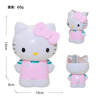 New Hello Kitty My Melody Anime Cartoon Pen Holder Makeup Brush Organizer Desktop Storage Decor Cute Girl Kawaii Collection Gift My Store