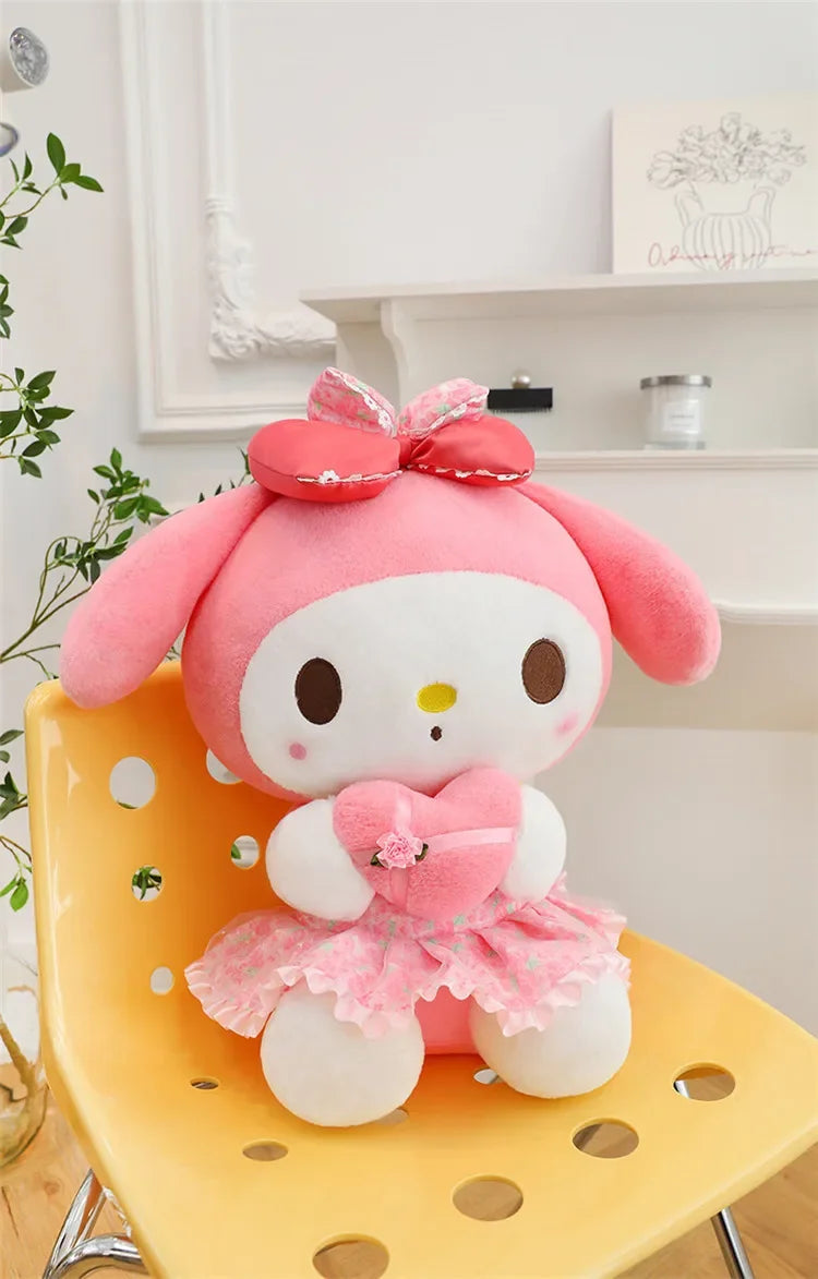 60cm Sanrio Kuromi Melody Hello Kitty Plush Toy Kawaii Cartoon Big Size KT Cat Plush Doll Soft Stuffed Pillow Kids Birthday Gift My Store