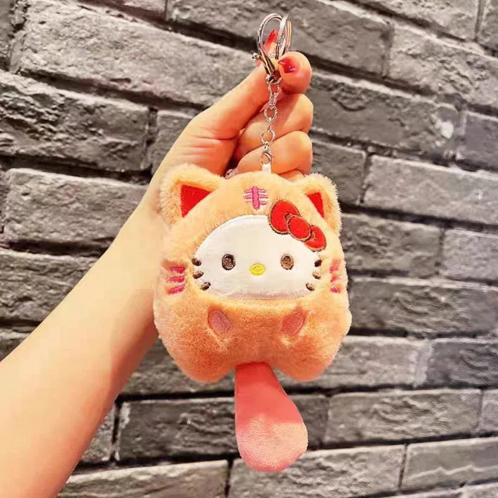 HOT Sanrio Cute Plush Stuffed Toy Keychain Anime Peripheral Kuromi Backpack Hanging Chain Holiday Gifts For Boys And Girls My Store