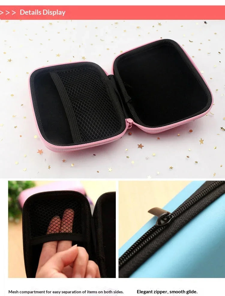 Cartoon Sanrio Data Cable Headphone portable hard drive Storage Bag Charger Protective Case coin purse Travel essentials gifts My Store