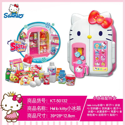 Sanrio Hello Kitty Small Appliances Refrigerator Oven Rice Cooker Girl Simulation Play House Toy Set Kawaii Child Birthday Gift My Store