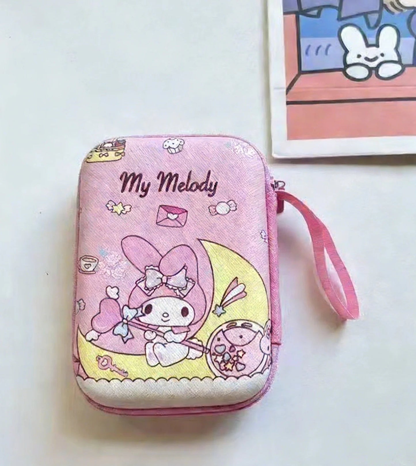 Cartoon Sanrio Data Cable Headphone portable hard drive Storage Bag Charger Protective Case coin purse Travel essentials gifts My Store