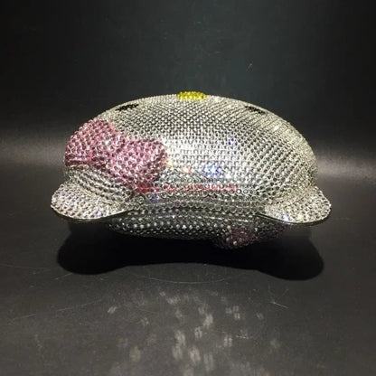 Hellokitty Anime Cartoon Shape Rhinestone Cartoon Full Of Diamonds Dinner Bag Handmade Diamond-Set Lady'S Clutch Christmas Gift My Store