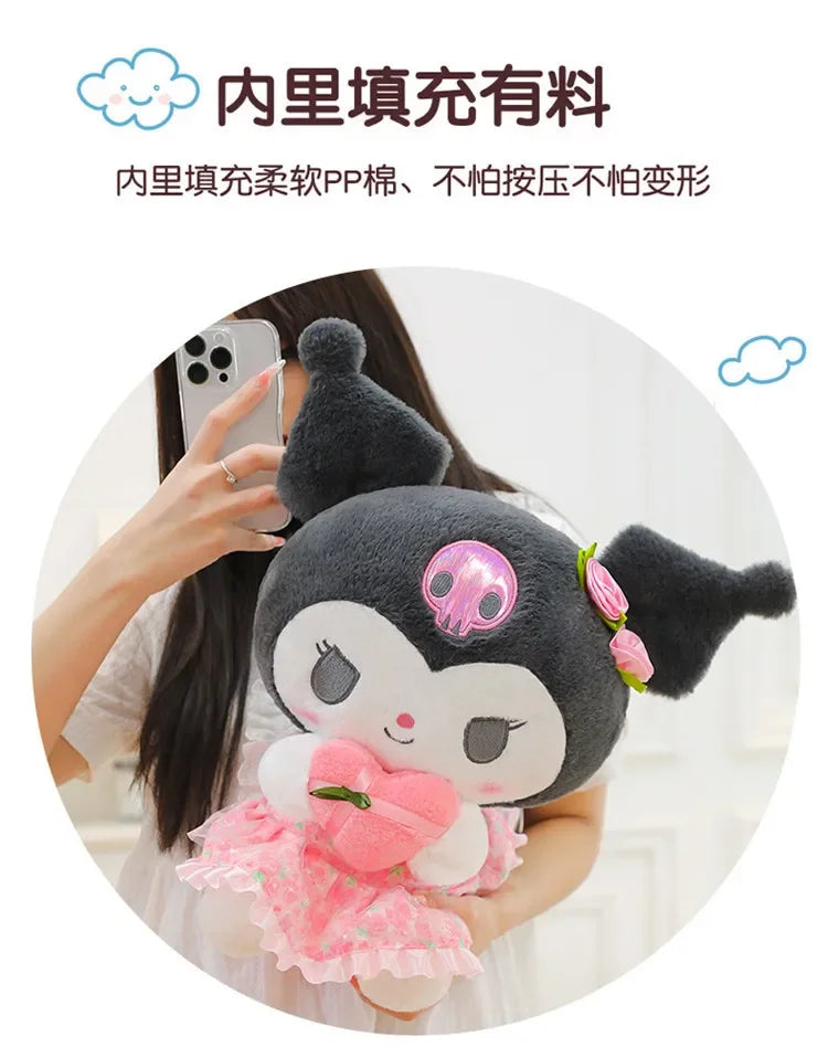 60cm Sanrio Kuromi Melody Hello Kitty Plush Toy Kawaii Cartoon Big Size KT Cat Plush Doll Soft Stuffed Pillow Kids Birthday Gift My Store