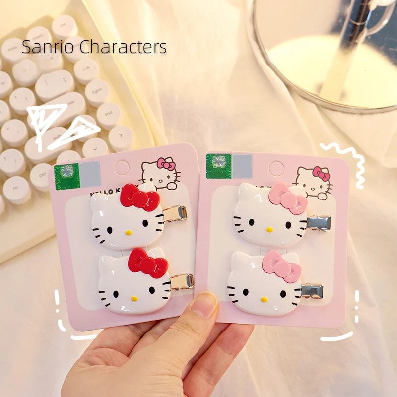 New Sanrio Hair Clip Hello Kitty Kawaii Girl Japanese Cartoon Hairpin Children's Hair Accessories Exquisite Gift My Store