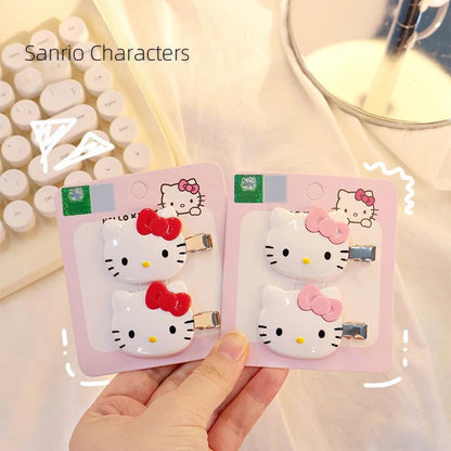 New Sanrio Hair Clip Hello Kitty Kawaii Girl Japanese Cartoon Hairpin Children's Hair Accessories Exquisite Gift My Store