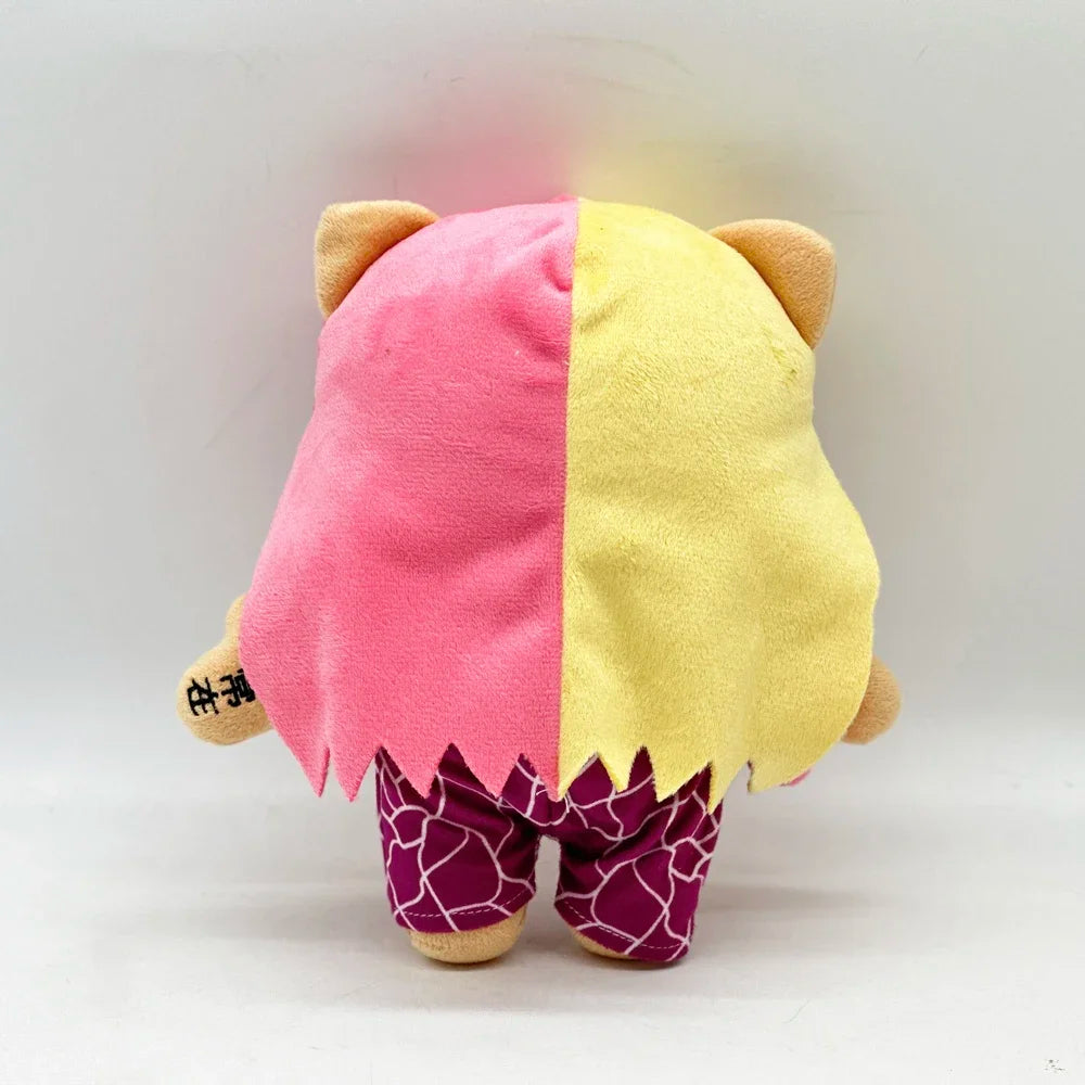 Hello Kitty Nicki Minaj Yellow Pink Hair Plush Doll Cute Clothing Figure Stuffed Toys Cute Boys Girls Birthday Gift 22cm My Store