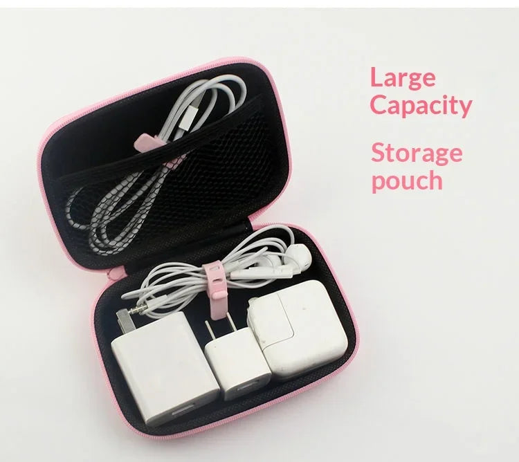 Cartoon Sanrio Data Cable Headphone portable hard drive Storage Bag Charger Protective Case coin purse Travel essentials gifts My Store