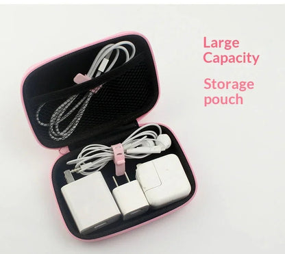 Cartoon Sanrio Data Cable Headphone portable hard drive Storage Bag Charger Protective Case coin purse Travel essentials gifts My Store