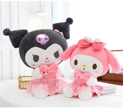 60cm Sanrio Kuromi Melody Hello Kitty Plush Toy Kawaii Cartoon Big Size KT Cat Plush Doll Soft Stuffed Pillow Kids Birthday Gift My Store